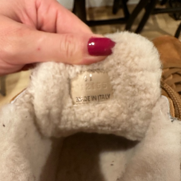 NWT gorgeous Chloe Lauren Crosta fur high top sneakers cosy Eu 41 9.5 - Picture 10 of 12